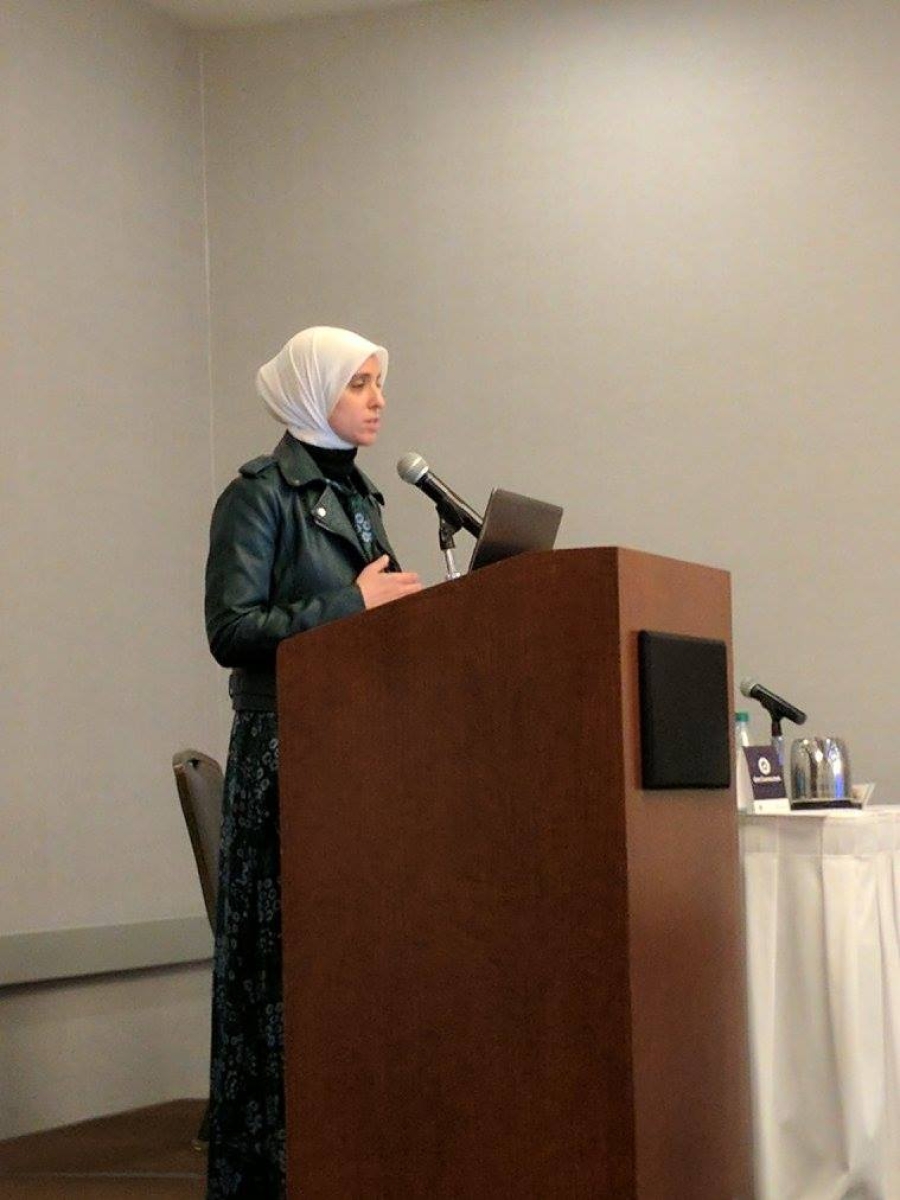Fatima giving speech